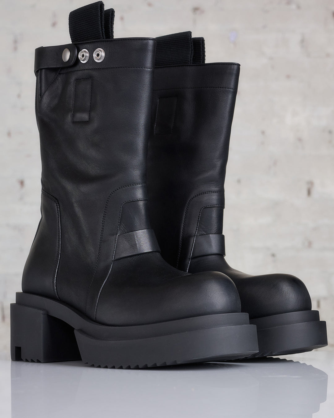 Rick Owens Runway Pull On Bogun Boot Black