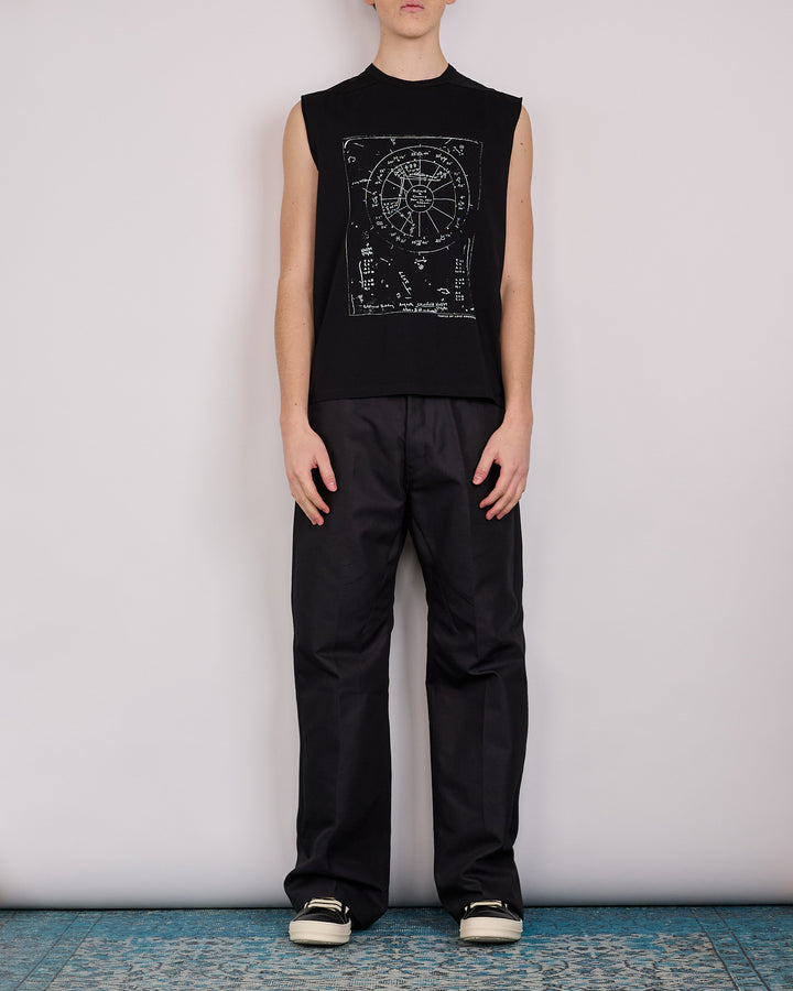 Rick Owens Runway SL Brad T-Shirt Astro Graphic Black Milk