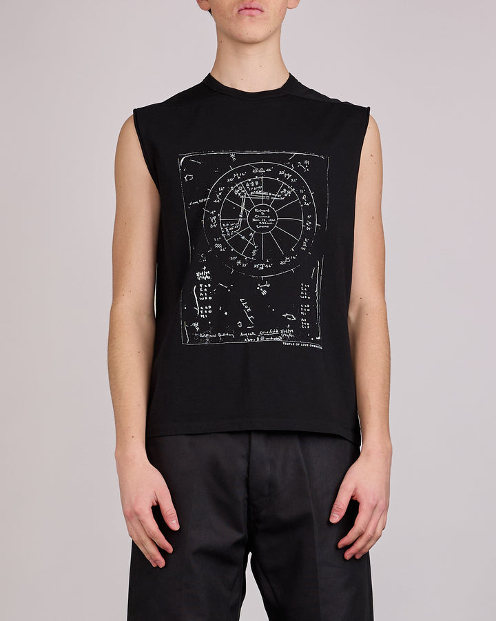Rick Owens Runway SL Brad T-Shirt Astro Graphic Black Milk