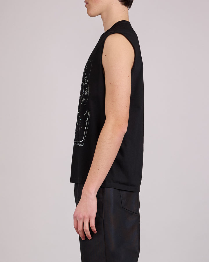 Rick Owens Runway SL Brad T-Shirt Astro Graphic Black Milk