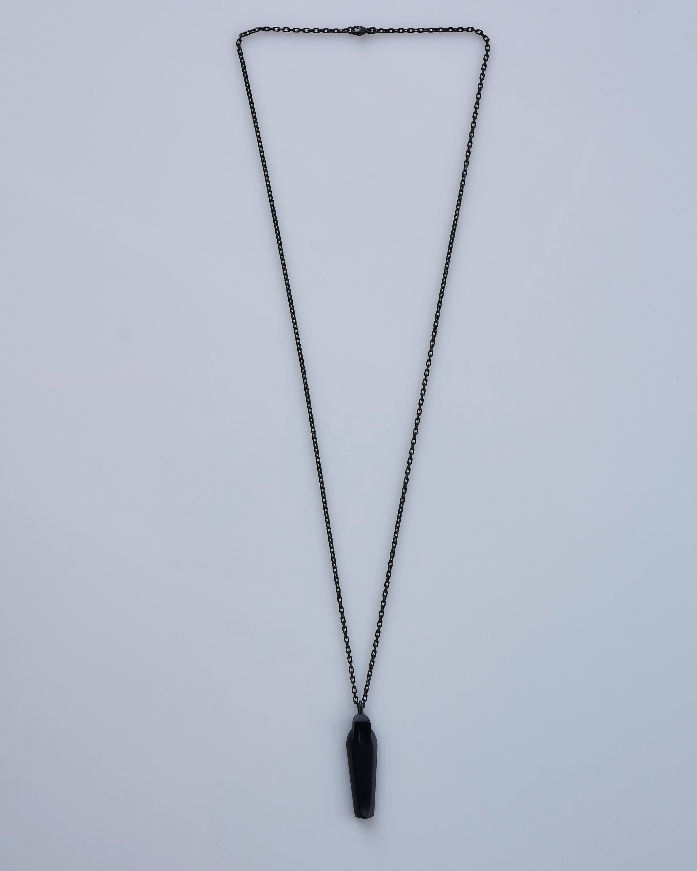 Rick Owens Runway Sarcophagus Charm Necklace Black – LESS 17