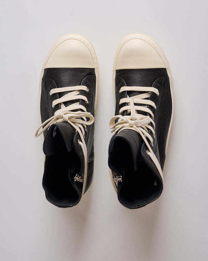 Rick Owens Runway Sneaks Lamb Black Black Milk Milk