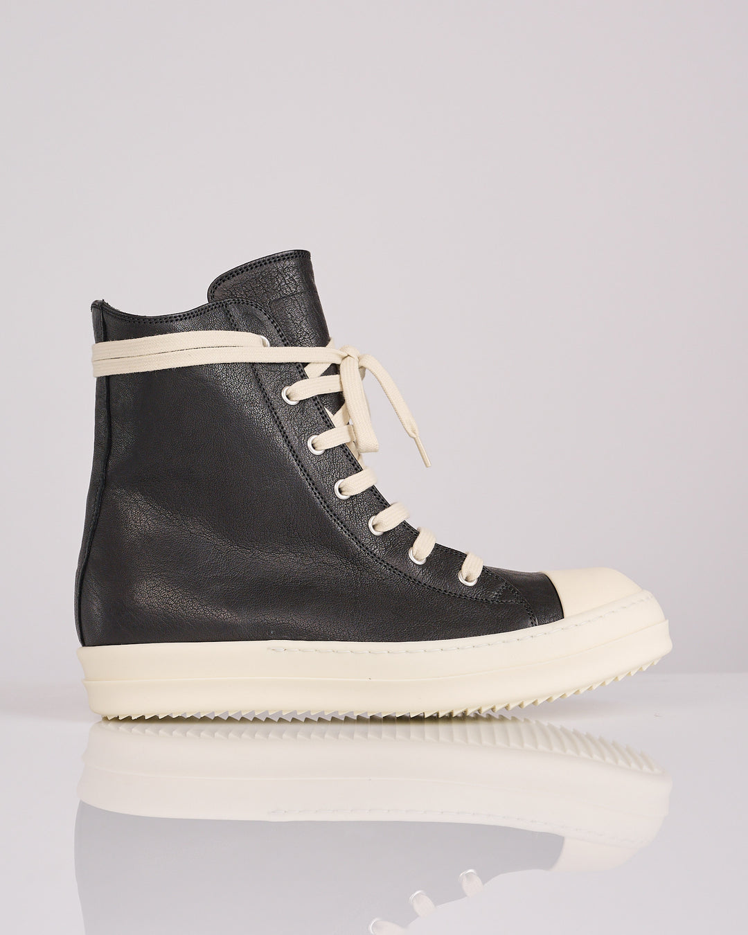 Rick Owens Runway Sneaks Lamb Black Black Milk Milk