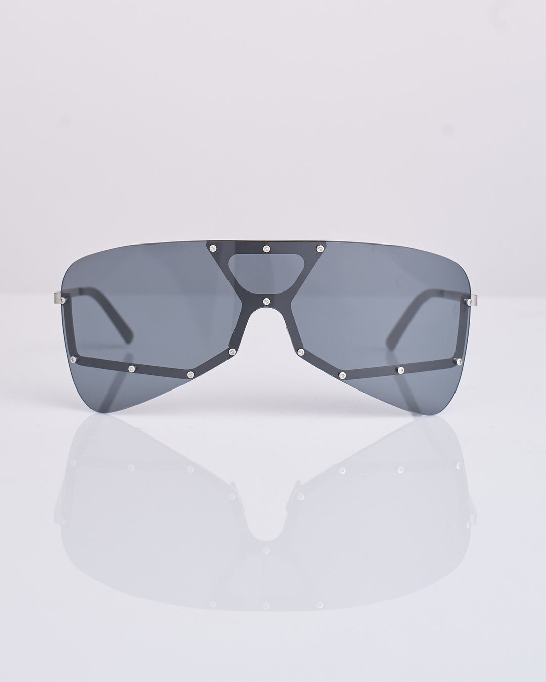 Rick Owens Runway Tower Alrifht Sunglass Silver Black