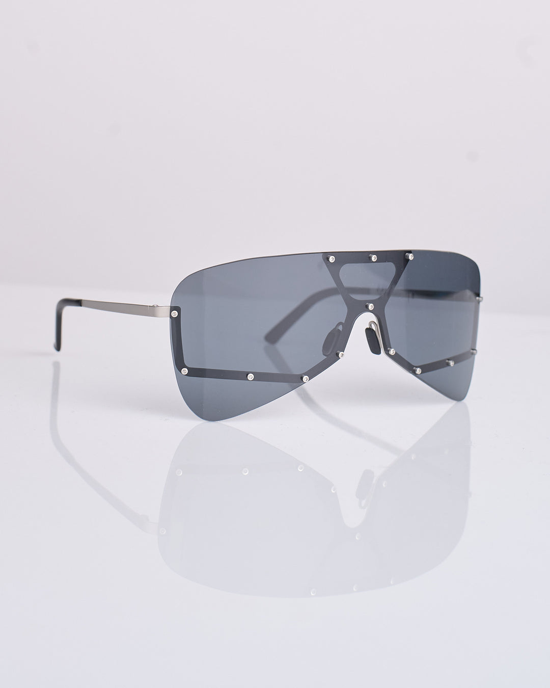 Rick Owens Runway Tower Alrifht Sunglass Silver Black