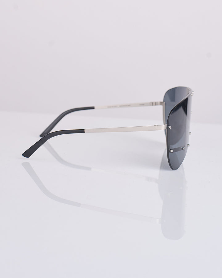 Rick Owens Runway Tower Alrifht Sunglass Silver Black