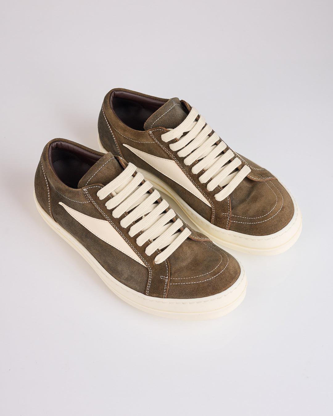 Rick Owens Runway Vintage Sneaker Suede Indigo Milk