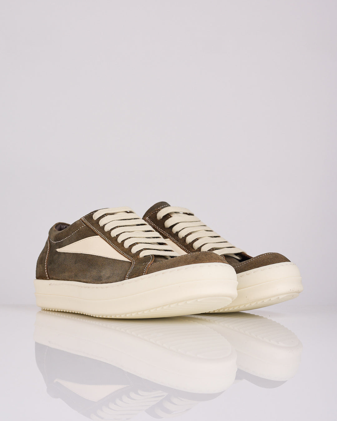 Rick Owens Runway Vintage Sneaker Suede Indigo Milk