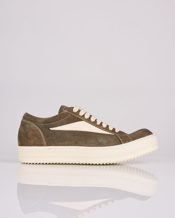 Rick Owens Runway Vintage Sneaker Suede Indigo Milk