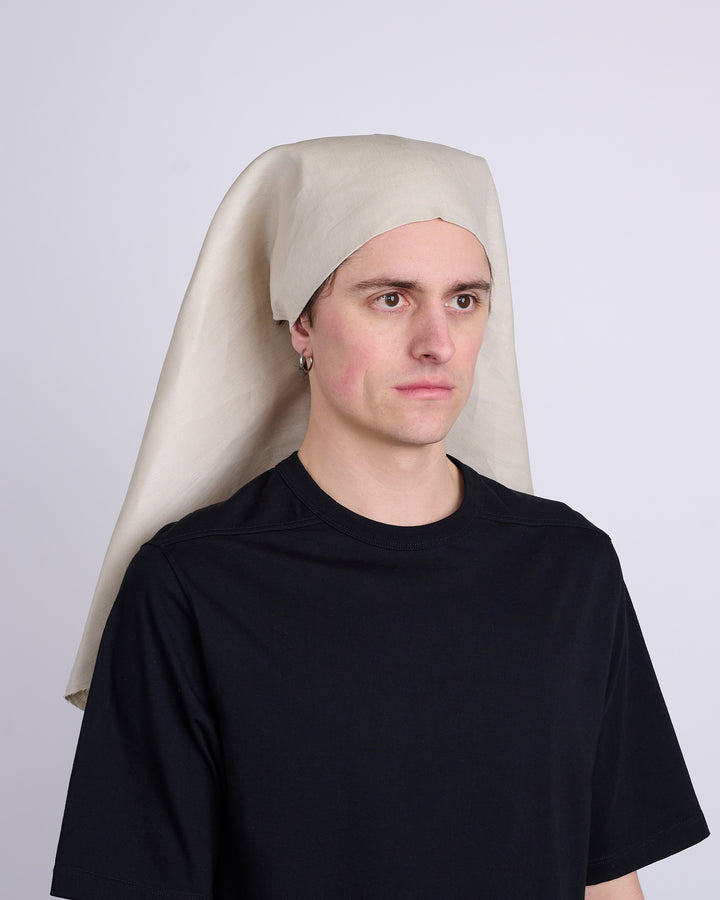 Rick Owens Runway Wig Nun Linen Twill Natural