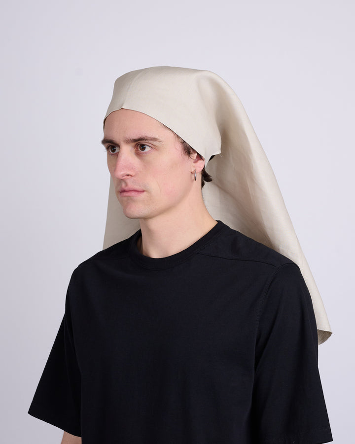 Rick Owens Runway Wig Nun Linen Twill Natural