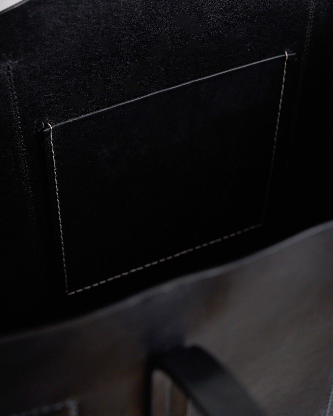 Rick Owens Shopper Tote Bag Glasgow Leather Black