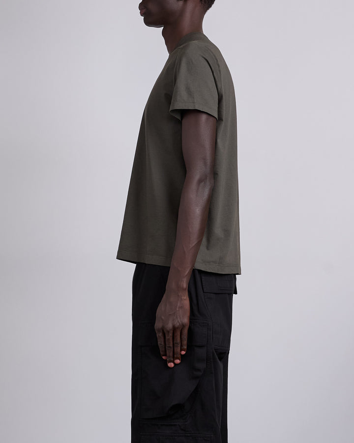 Rick Owens Short Level JA Jersey T-Shirt Bosco