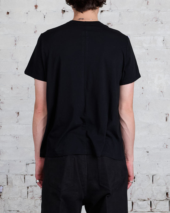 Rick Owens Short Level T-Shirt Cashmere Jersey Black