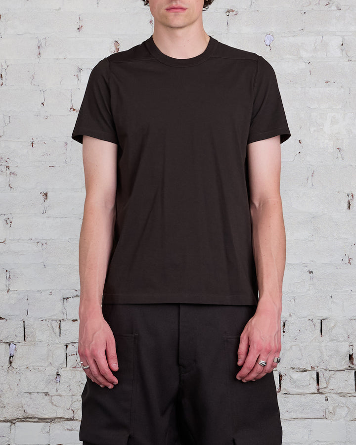 Rick Owens Short Level T-Shirt Cotton Jersey Dark Dust