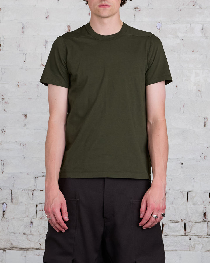 Rick Owens Short Level T-Shirt Cotton Jersey Forest