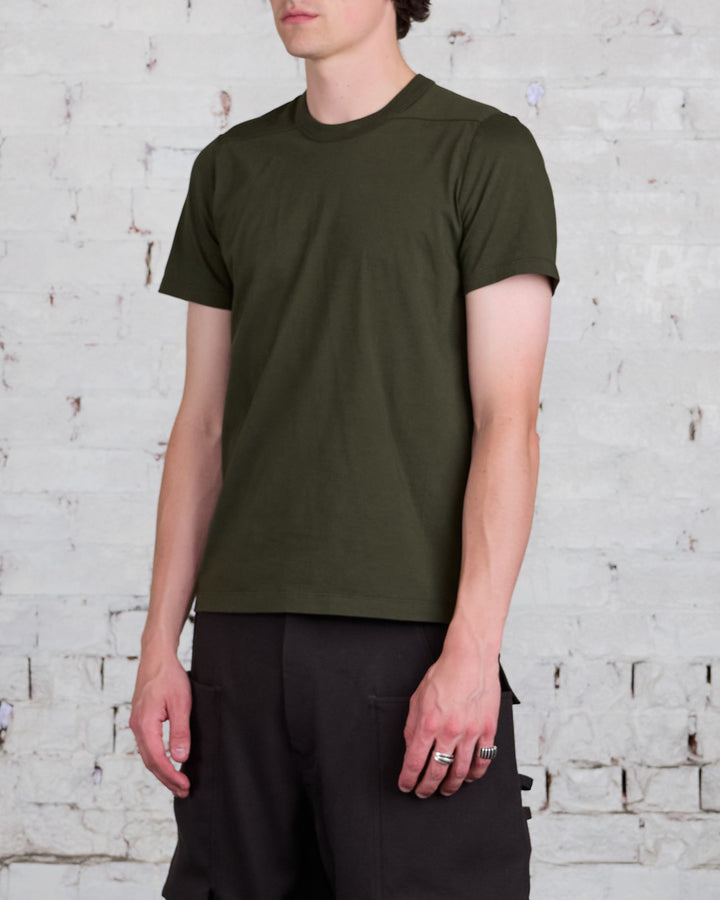 Rick Owens Short Level T-Shirt Cotton Jersey Forest