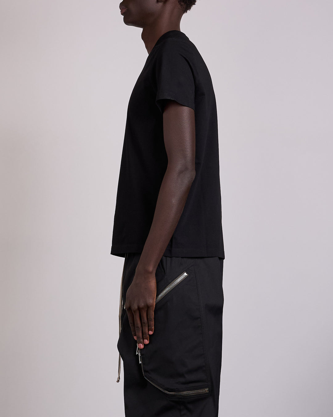 Rick Owens Short Level T-Shirt JA Classic Jersey Black