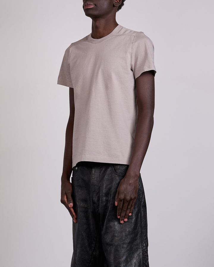Rick Owens Short Level T-Shirt JA Classic Jersey Pearl