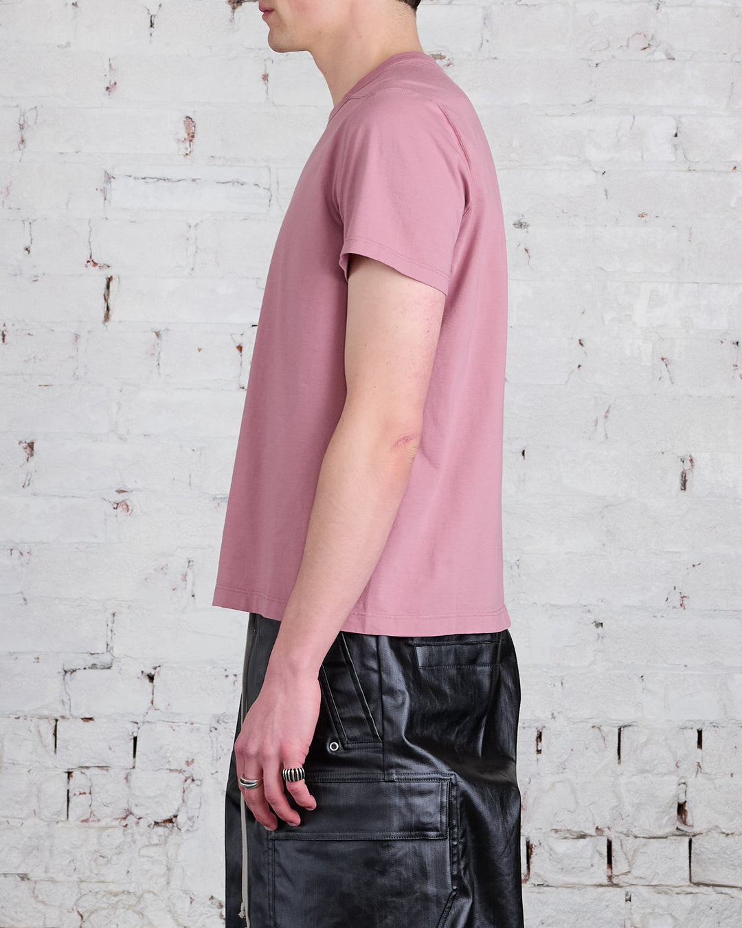 Rick Owens Short Level T-Shirt JA Dusty Pink