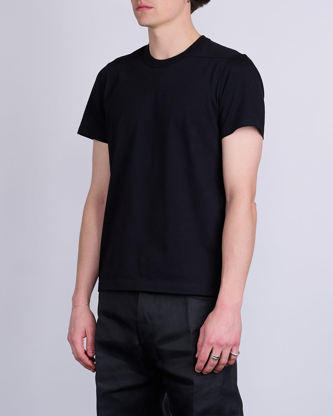 Rick Owens Short Level T-Shirt JA Jersey Black