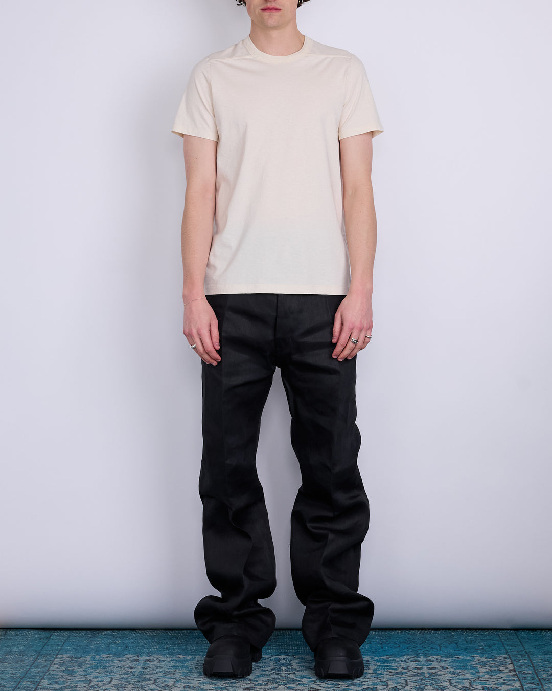 Rick Owens Short Level T-Shirt JNC Jersey Natural