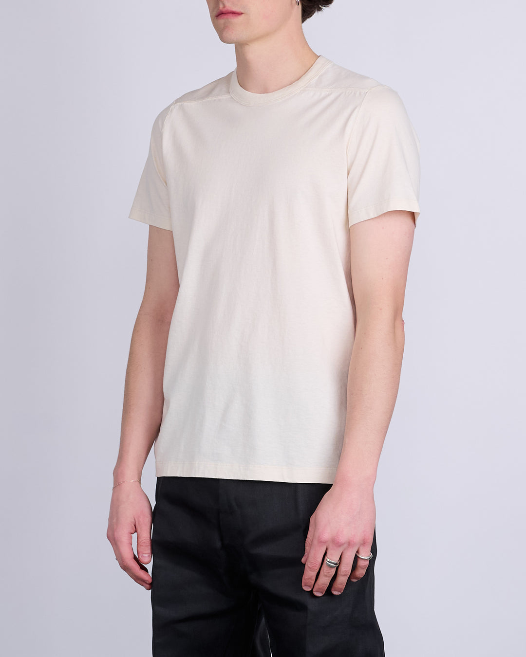 Rick Owens Short Level T-Shirt JNC Jersey Natural