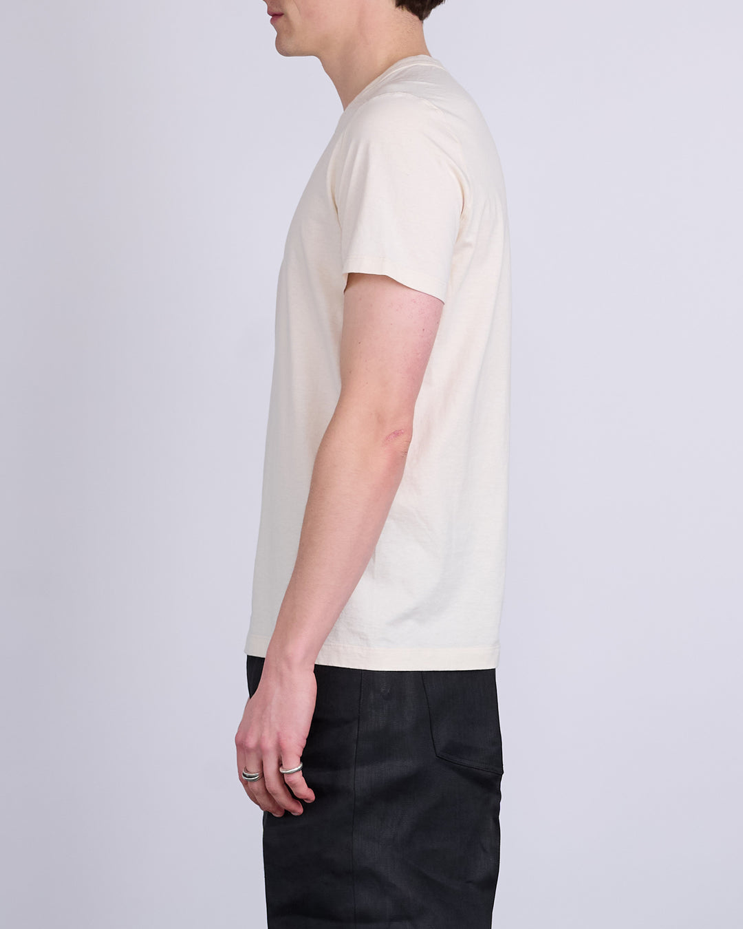 Rick Owens Short Level T-Shirt JNC Jersey Natural