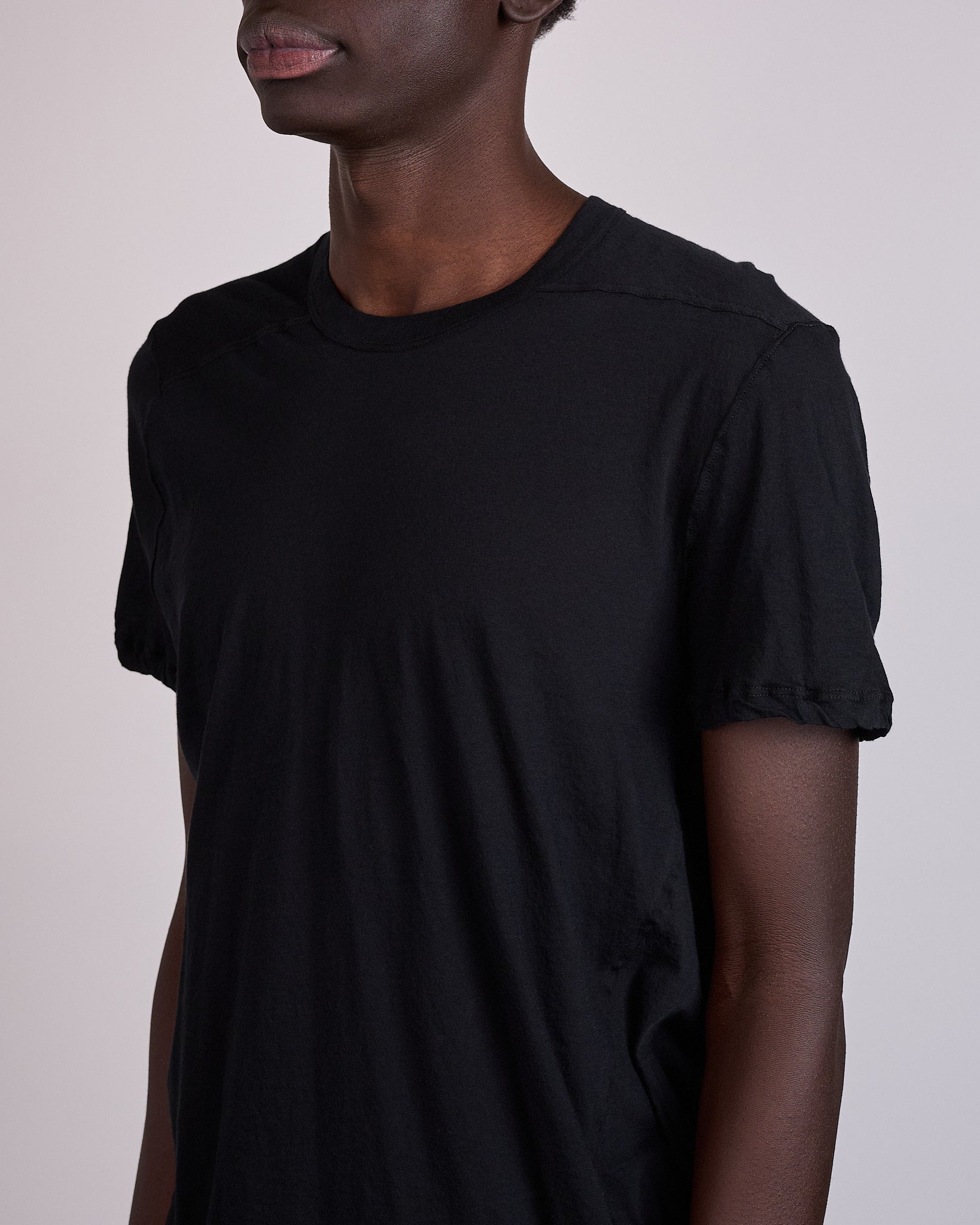 Rick Owens Short Level T-Shirt UC Unstable Cotton Black – LESS 17