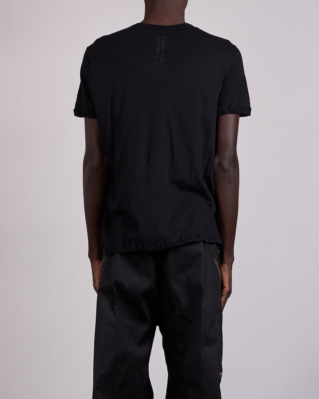 Rick Owens Short Level T-Shirt UC Unstable Cotton Black