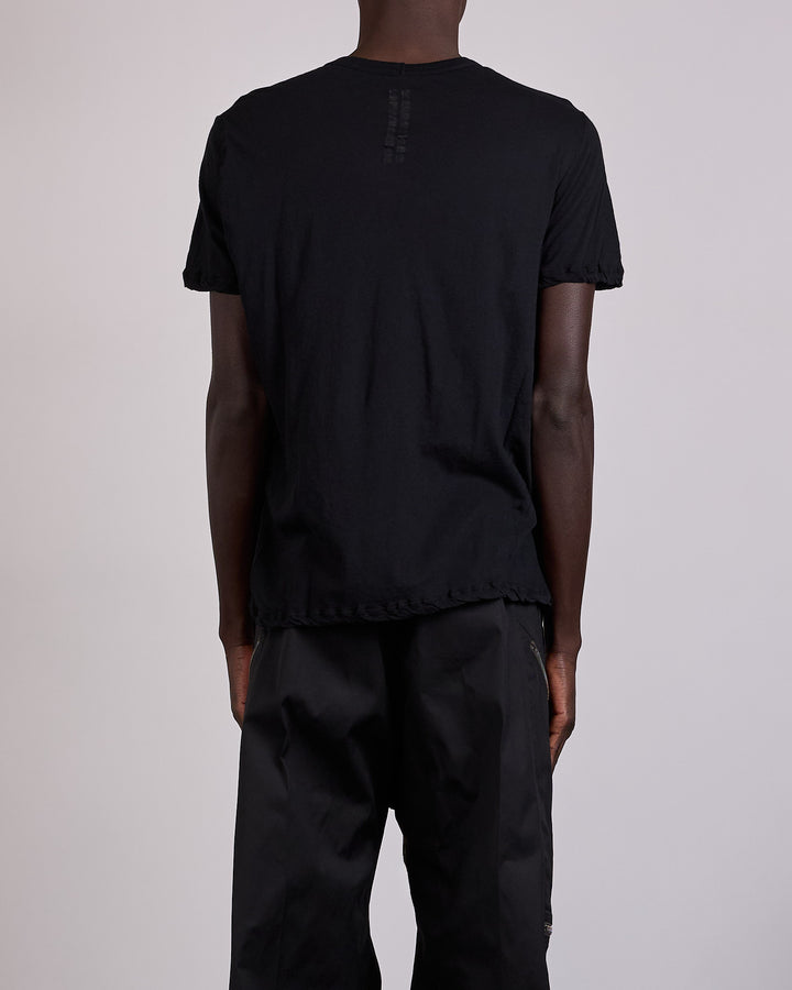 Rick Owens Short Level T-Shirt UC Unstable Cotton Black