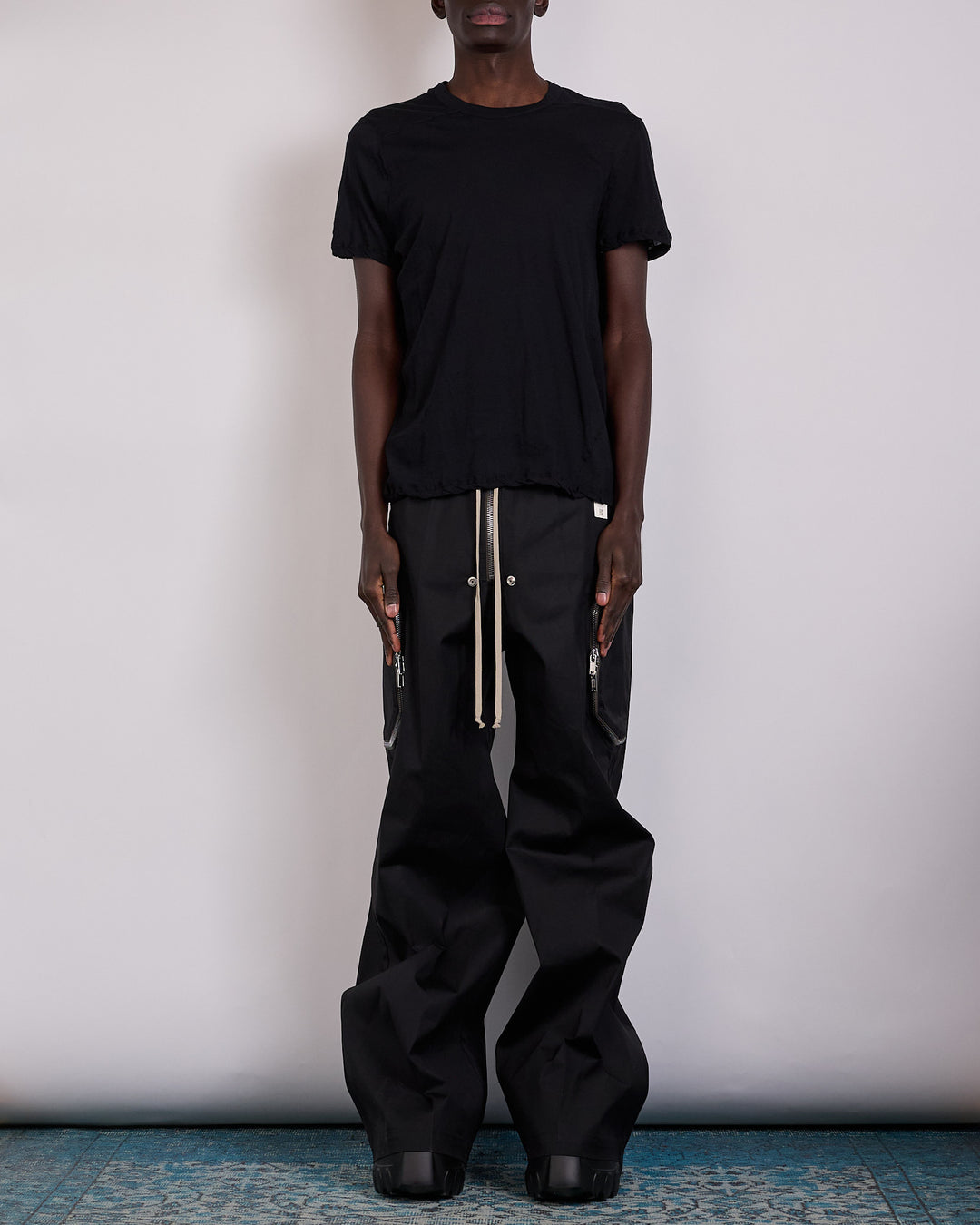 Rick Owens Short Level T-Shirt UC Unstable Cotton Black