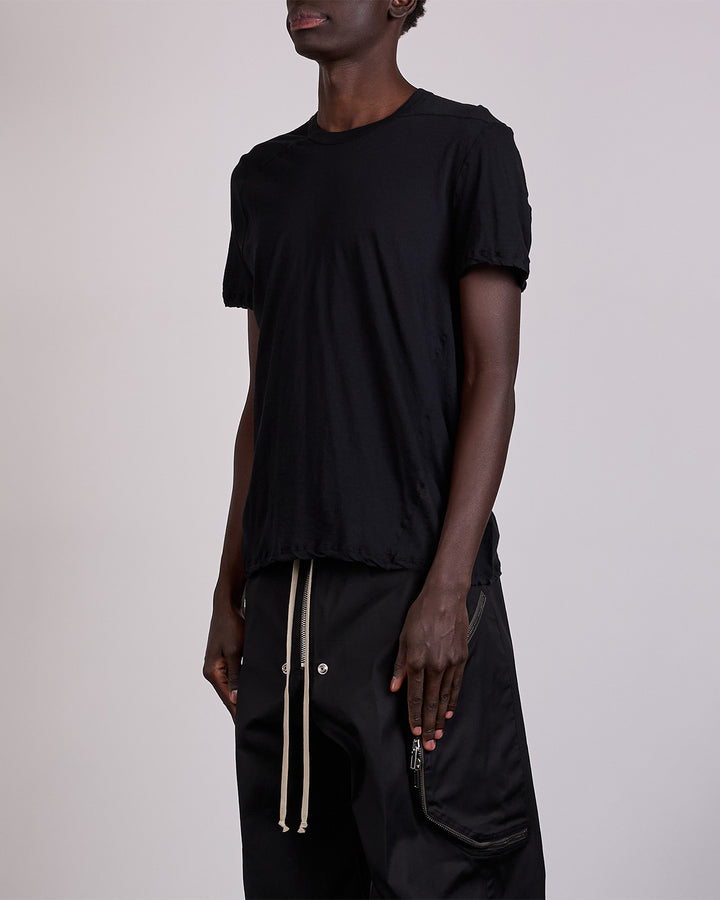 Rick Owens Short Level T-Shirt UC Unstable Cotton Black