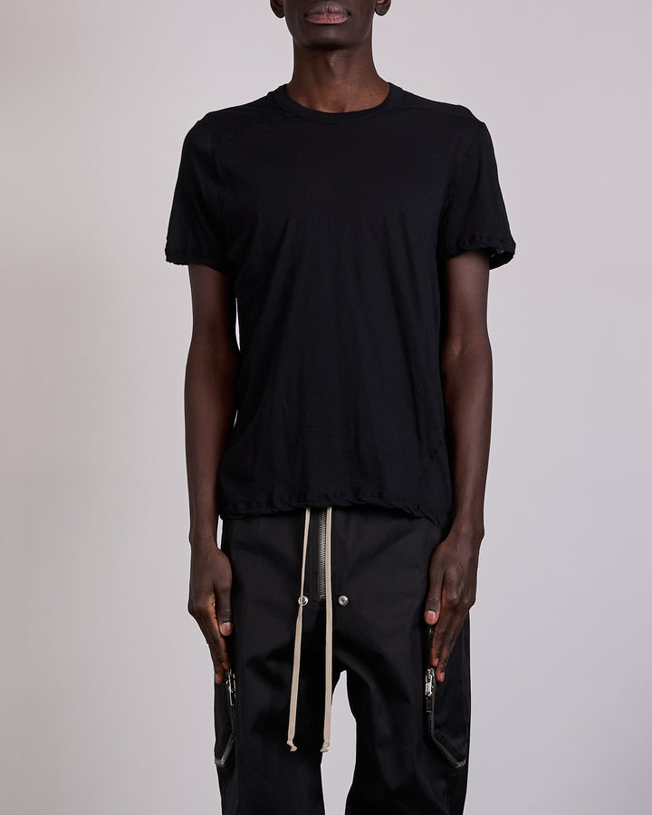 Rick Owens Short Level T-Shirt UC Unstable Cotton Black