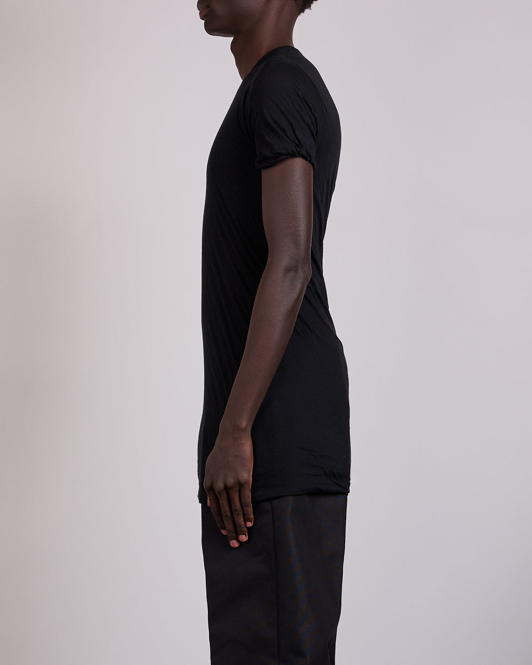 Rick Owens Double T-Shirt UC Unstable Cotton Black