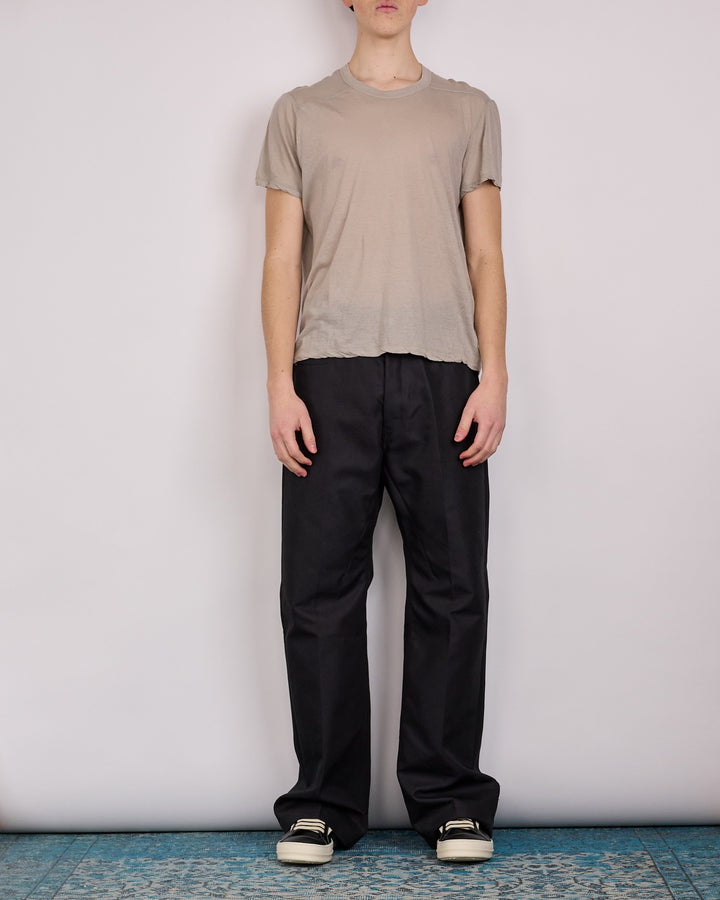 Rick Owens Short Level T-Shirt UC Unstable Cotton Pearl