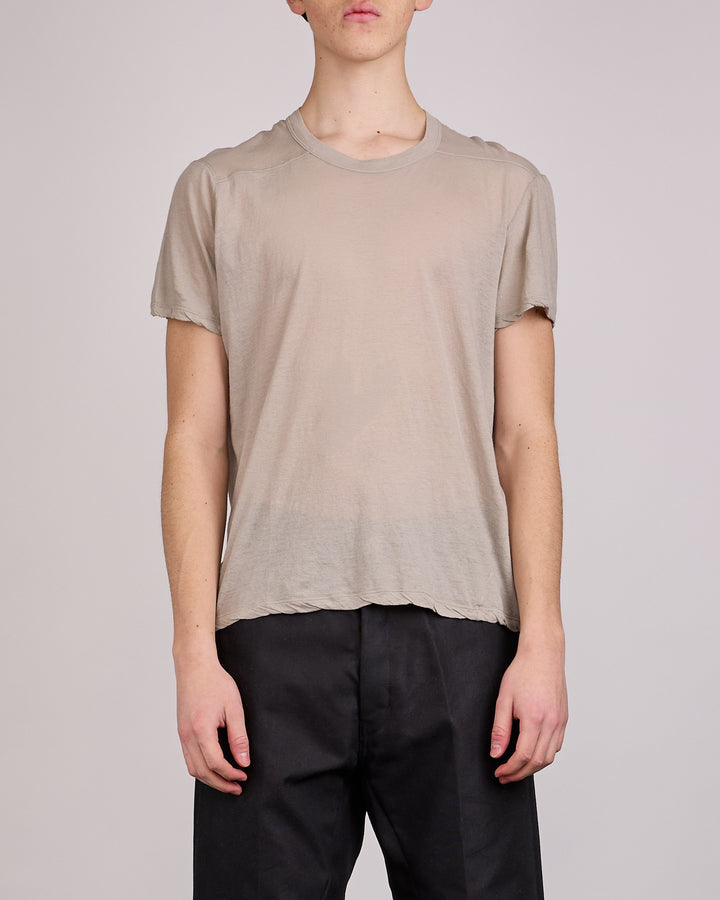 Rick Owens Short Level T-Shirt UC Unstable Cotton Pearl