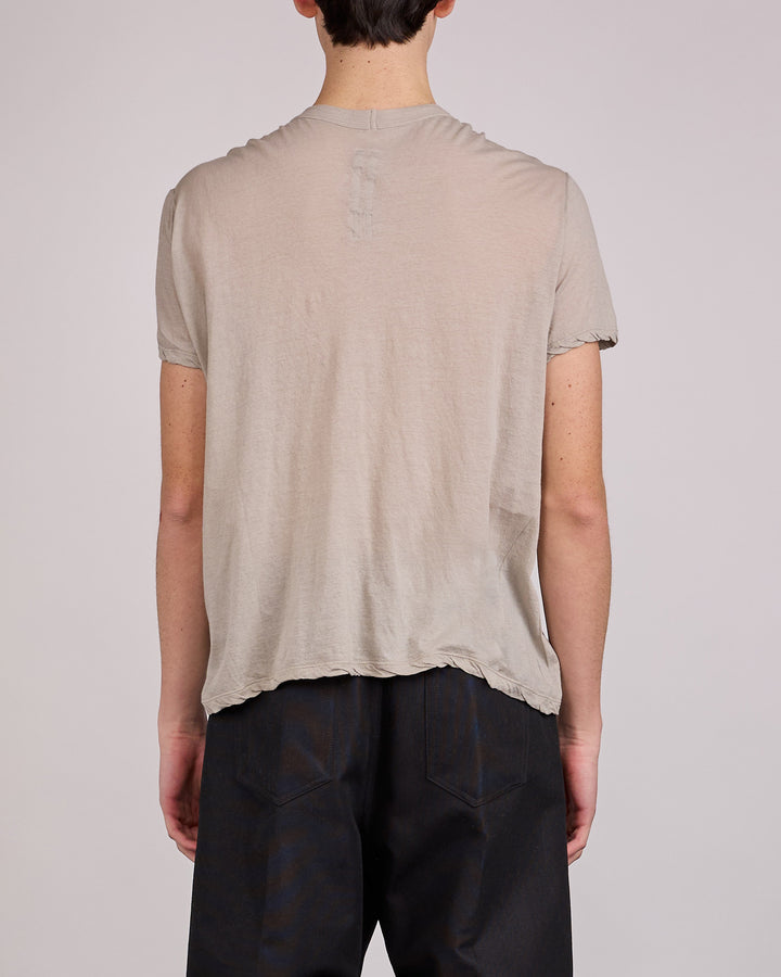 Rick Owens Short Level T-Shirt UC Unstable Cotton Pearl