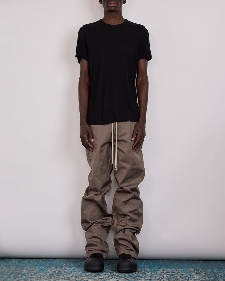 Rick Owens Short Level T-Shirt Viscose Silk Jersey Black