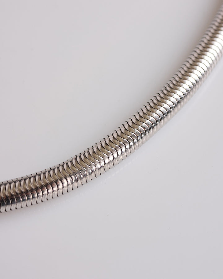 Rick Owens Snake Chain Necklace Palladio