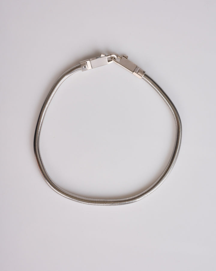 Rick Owens Snake Chain Necklace Palladio