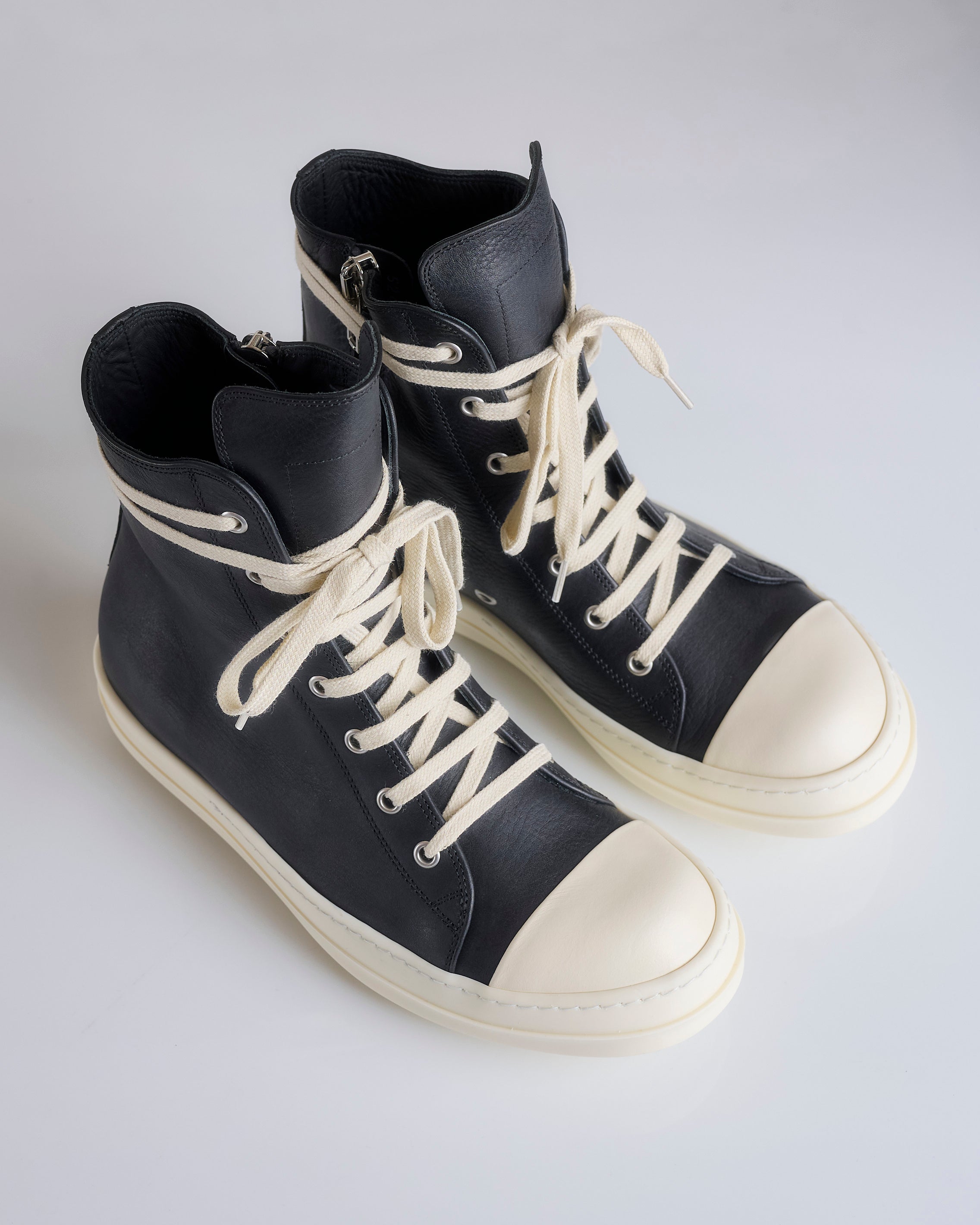 Rick Owens Sneaker Lido LOO Leather Black Milk – LESS 17