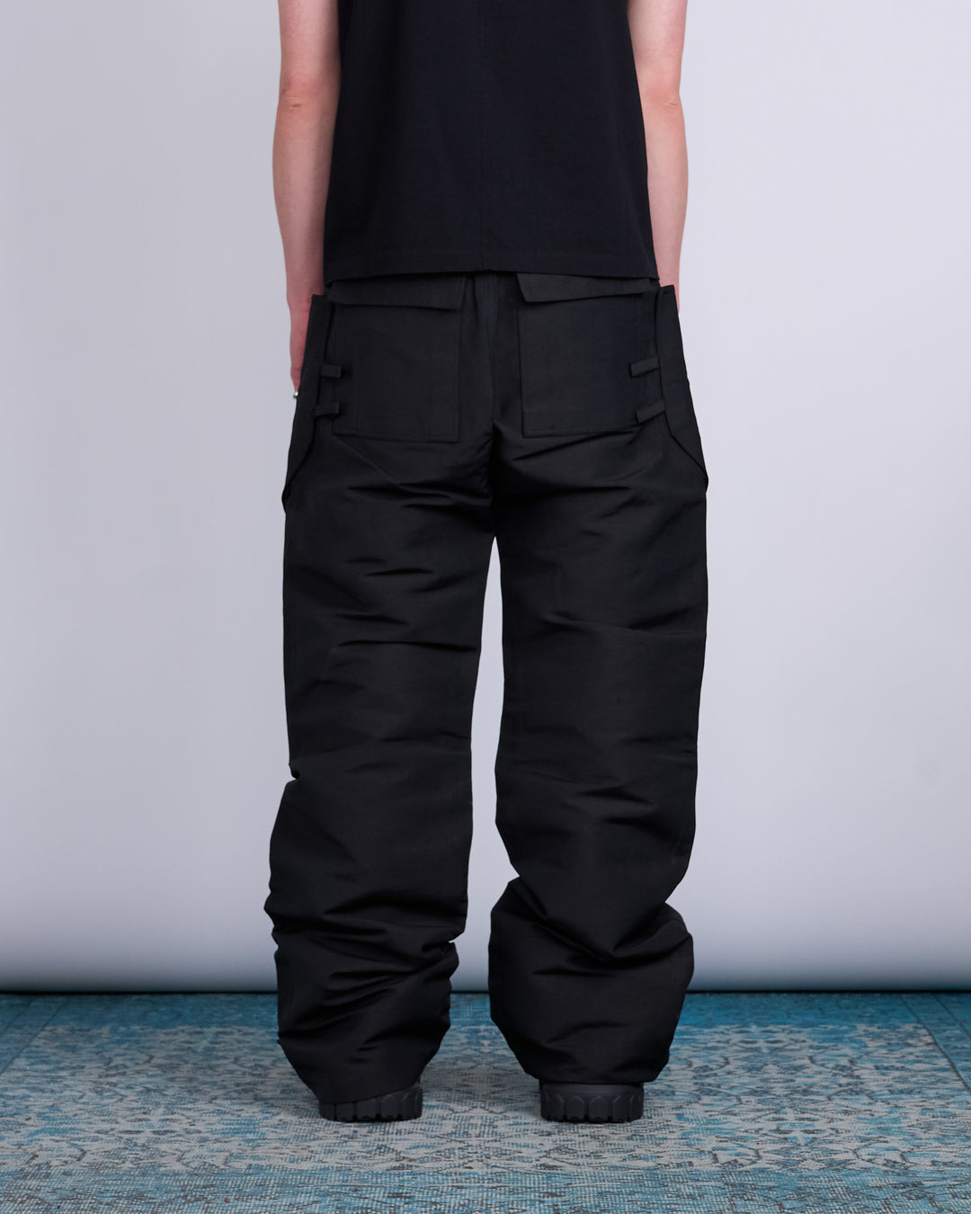 Rick Owens Stefan Cargo Pant Heavy Faille Black