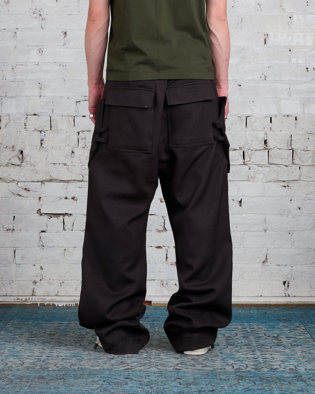 Rick Owens Stefan Cargo Pant Wool Drill Dark Dust