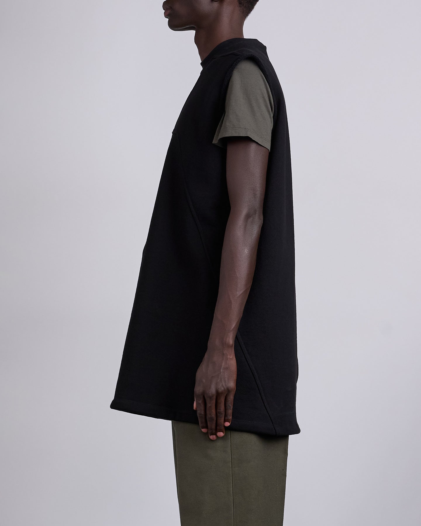rick owens tarp tee Rick Owens Tarp T Compact Terry Black – LESS 17