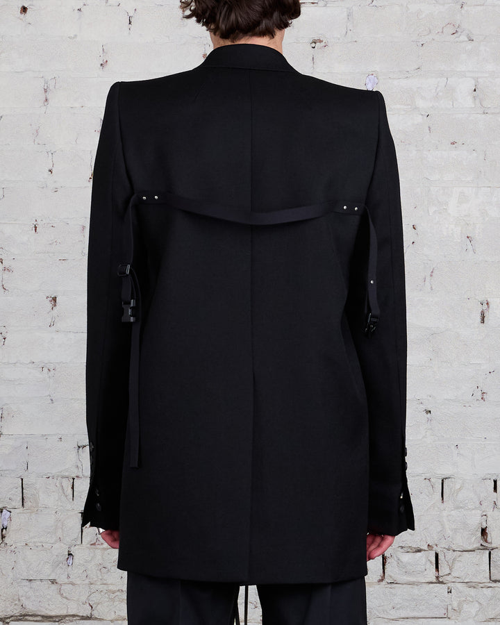 Rick Owens Tatlin Blazer Wool Drill Black