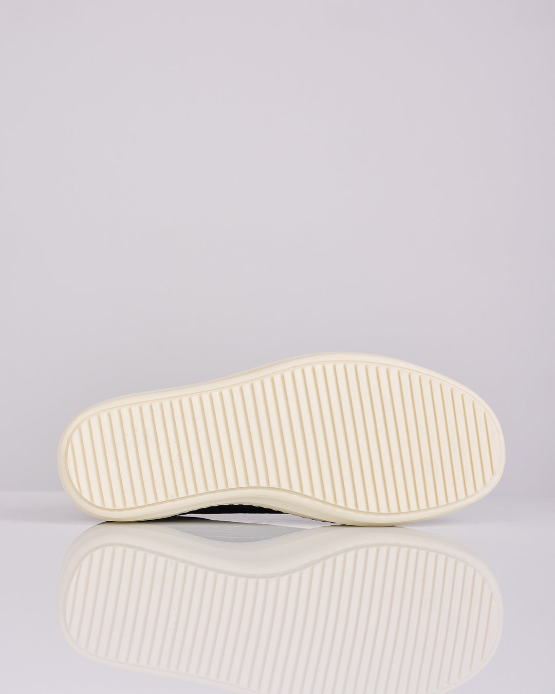 Rick Owens Temple Vintage Sneak Suede Leather Black Milk