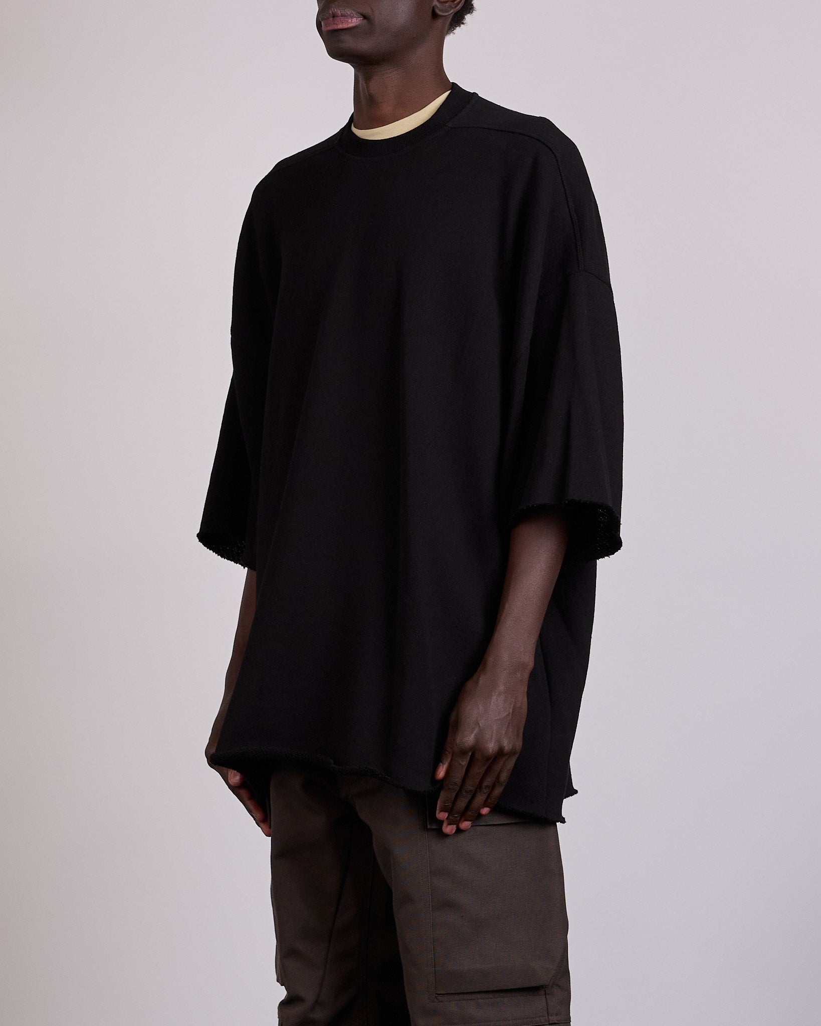 Rick Owens Tommy T-Shirt Nep Terry Jersey Black – LESS 17