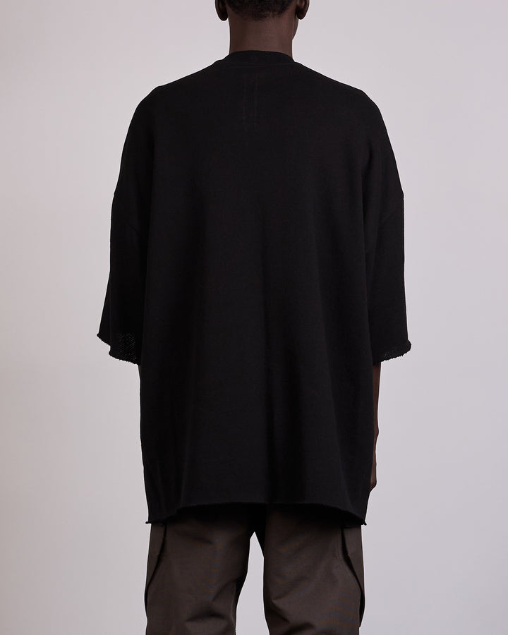 Rick Owens Tommy T-Shirt Nep Terry Jersey Black