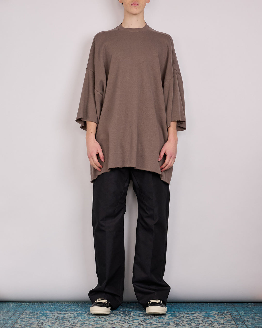 Rick Owens Tommy T-Shirt Nep Terry Jersey Dust